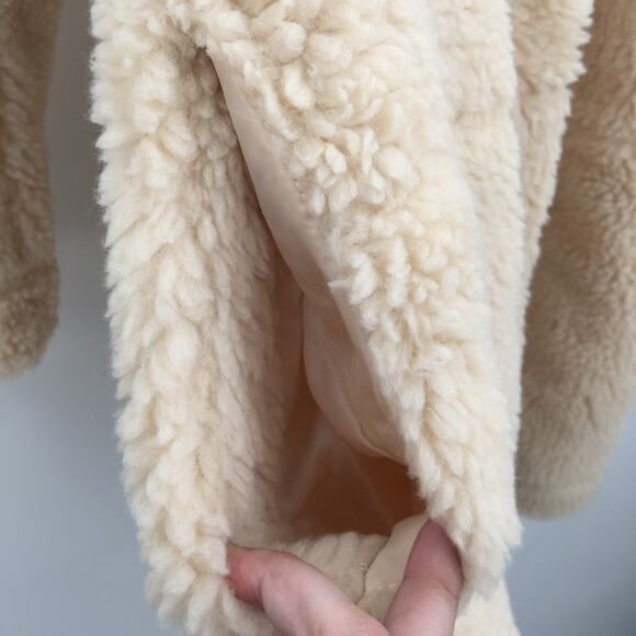 BP. NWT Hooded Tan Memoir Teddy Coat Jacket  Button Up Size XS gray removable - Picture 4 of 15